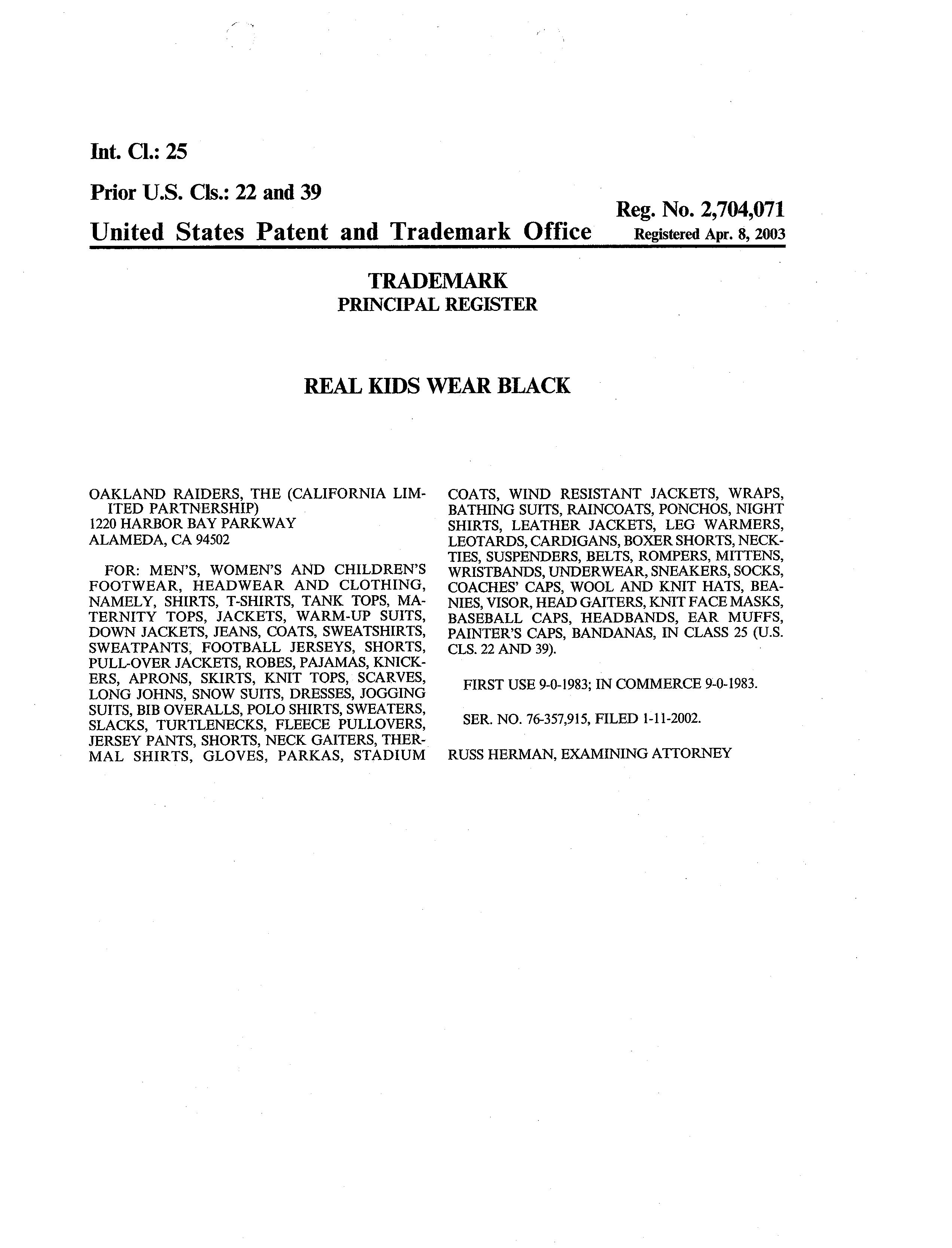 USPTO TSDR Case Viewer