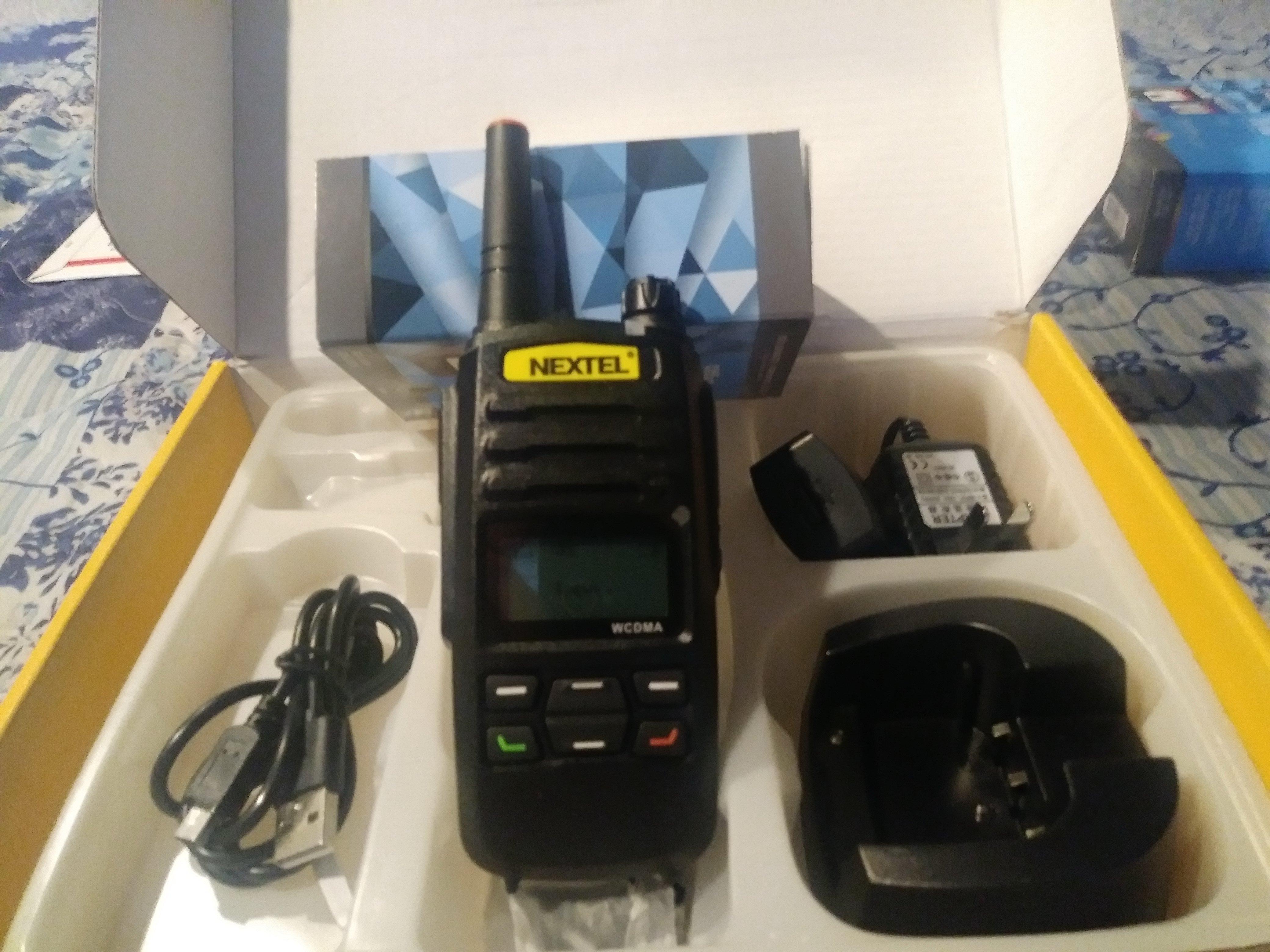 NEXTEL 2018 walkie talkie in box with charger.