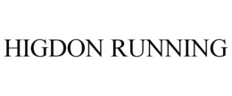 HIGDON RUNNING