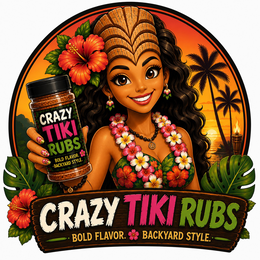 CRAZY TIKI RUBS BOLD FLAVOR. BACKYARD STYLE.