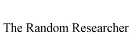 THE RANDOM RESEARCHER