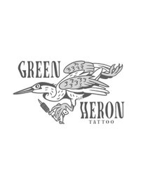 GREEN HERON TATTOO