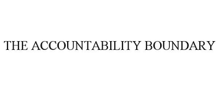 THE ACCOUNTABILITY BOUNDARY