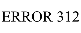 ERROR 312