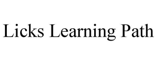 LICKS LEARNING PATH
