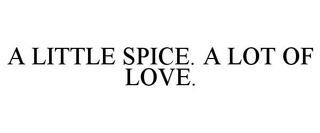 A LITTLE SPICE. A LOT OF LOVE.