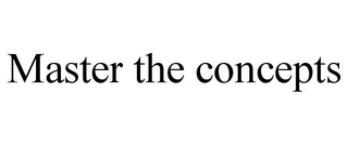 MASTER THE CONCEPTS