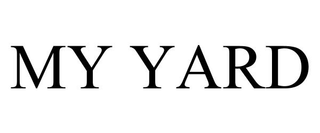 MY YARD