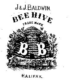 J & J BALDWIN BEE HIVE B B HALIFAX.
