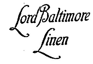 LORD BALTIMORE LINEN