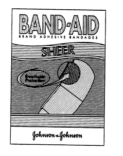 BAND-AID BRAND ADHESIVE BANDAGES SHEER BREATHABLE PROTECTION
 JOHNSON & JOHNSON