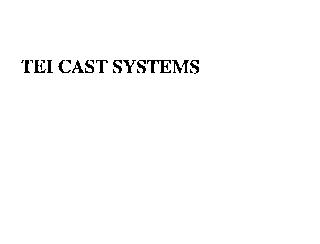 TEI CAST SYSTEMS