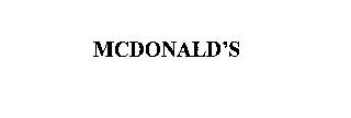 MCDONALD'S