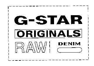 G-STAR ORIGINALS RAW DENIM