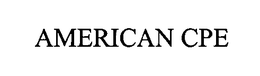 AMERICAN CPE
