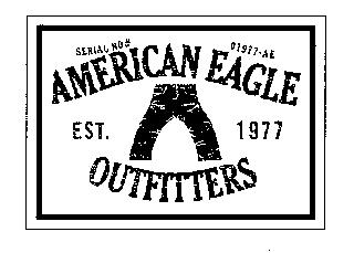 AMERICAN EAGLE OUTFITTERS EST. 1977 SERIAL NO# 01977-AE