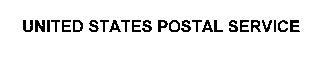 UNITED STATES POSTAL SERVICE
