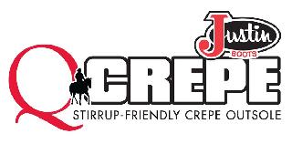 JUSTIN BOOTS QCREPE STIRRUP-FRIENDLY CREPE OUTSOLE