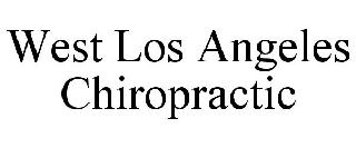 WEST LOS ANGELES CHIROPRACTIC
