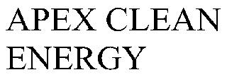 APEX CLEAN ENERGY