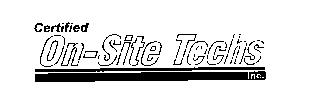 CERTIFIED ON-SITE TECHS INC.