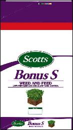 SCOTTS BONUS S WEED AND FEED LAWN FERTILIZER AND BROADLEAF WEED CONTROL TIMING: