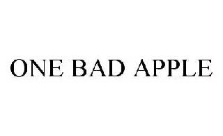 ONE BAD APPLE