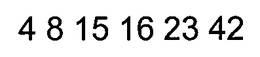 4 8 15 16 23 42