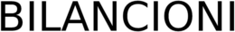 BILANCIONI