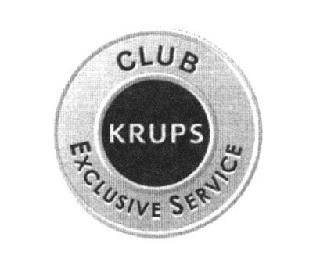 CLUB KRUPS EXCLUSIVE SERVICE