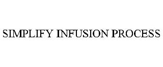 SIMPLIFY INFUSION PROCESS