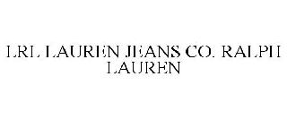 LRL LAUREN JEANS CO. RALPH LAUREN