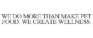 WE DO MORE THAN MAKE PET FOOD. WE CREATE WELLNESS.