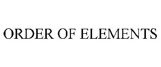 ORDER OF ELEMENTS