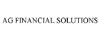AG FINANCIAL SOLUTIONS