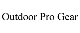 OUTDOOR PRO GEAR