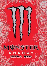 M MONSTER ENERGY ULTRA RED