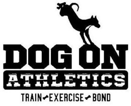DOG ON ATHLETICS TRAIN EXERCISE BOND