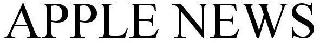APPLE NEWS