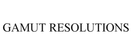 GAMUT RESOLUTIONS
