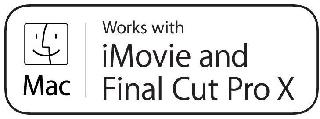 MAC WORKS WITH IMOVIE AND FINAL CUT PRO X