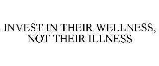 INVEST IN THEIR WELLNESS, NOT THEIR ILLNESS