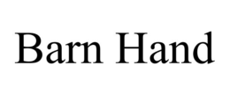 BARN HAND
