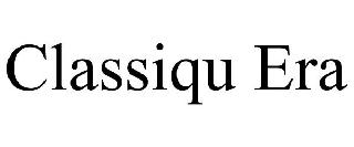 CLASSIQU ERA