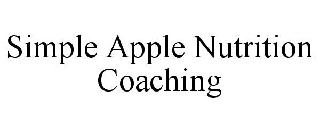 SIMPLE APPLE NUTRITION COACHING