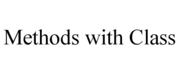 METHODS WITH CLASS