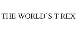 THE WORLD'S T REX