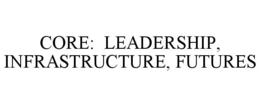 CORE: LEADERSHIP, INFRASTRUCTURE, FUTURES