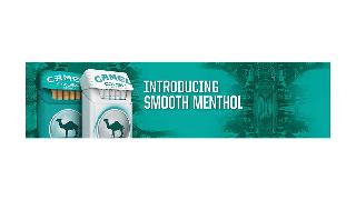 CAMEL CRUSH SMOOTH CAMEL CRUSH SMOOTH SILVER SQUEEZE. CLICK. SMOOTH MENTHOL