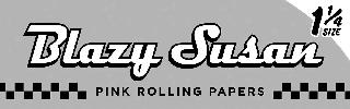 BLAZY SUSAN 1 1/4 SIZE PINK ROLLING PAPERS